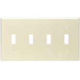 Wall Plate Switch 4-gang Ivory