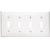 Wall Plate Switch 4-gang White