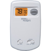 Thermostat 1H/1C Wh Digital 24V Vertical