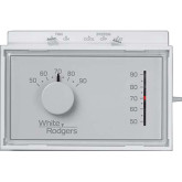 Thermostat 1H/1C Wh 24V Horizontal