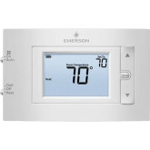 Thermostat 1H/1C Wh Digital Horiz w/lockout