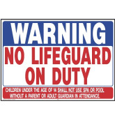 Sign No Lifeguard on Duty