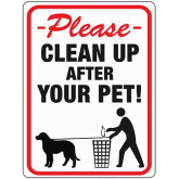 Sign Clean Up After Your Pet