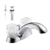 Faucet Lav 2-handle CP w/pop-up Delta