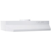 30" Range Hood Ducted 7" round White Broan