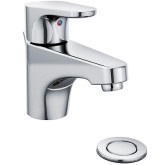 Faucet Lav 1-handle CP w/pop-up
