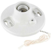 Lamp Holder Porcelain Pull Cord 4-wire