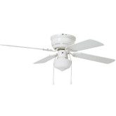 Fan Ceiling 42" 1-Light  Low Profile White