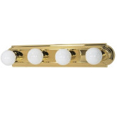Fixture Vanity 4-Light Polished Brass