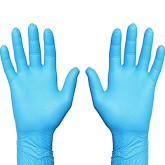 Gloves Nitrile M Blue