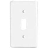 Wall Plate Switch 1-Gang White Wrinkle Metal
