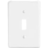 Wall Plate Switch 1-Gang White Wrinkle Metal