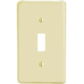 Wall Plate Switch 1-Gang Ivory Wrinkle Metal