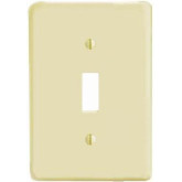 Wall Plate Switch 1-Gang Ivory Metal