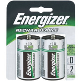 Battery D Rechargeable 2/pk