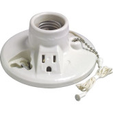Lamp Holder Porcelain Pull-cord & outlet