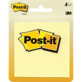 Post-It 3x3 Yellow 4/pk