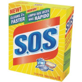 SOS Soap Scouring Pads 18/pk