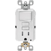 Switch Receptacle GFCI White