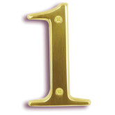 1 House Number 4" Brass