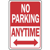 Sign No Parking Anytime