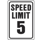 Sign Speed Limit 5