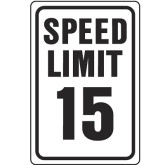 Sign Speed Limit 15