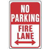 Sign No Parking Fire Lane