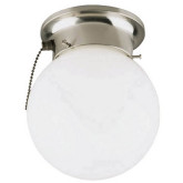 Fixture Ceiling 6" Ball Brushed Nickel