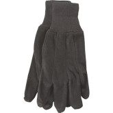 Gloves Cotton 12-pair Brown Jersey