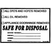 Label Safe Disposal 5Pk