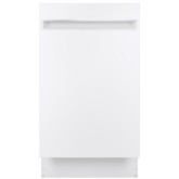 Dishwasher 18" Built-In White EStar ADA GE
