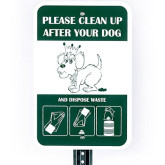 Sign Dog Waste Info