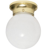 Fixture Ceiling 6" Ball Polished Brass