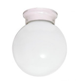 Fixture Ceiling 6" Ball White
