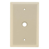 Wall Plate Coaxial Ivory 1-gang Mid Plastic