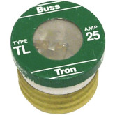 Fuse Plug TL 25Amp 4/pk Medium-duty time delay