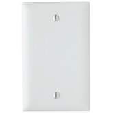 Wall Plate Blank White 1-gang Mid Nylon