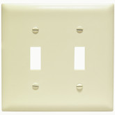 Wall Plate Switch 2-Gang Ivory