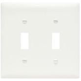 Wall Plate Switch 2-Gang White
