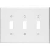 Wall Plate Switch 3-Gang White
