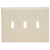 Wall Plate Switch 3-Gang Ivory